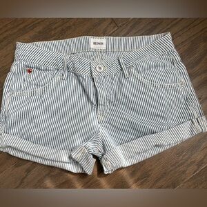 Hudson, Hampton short in Blue and White, size 26